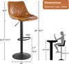 CLIPOP Barhocker, 2er Set Kunstlederhocker, Produktbild-Vorschau 7