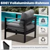 MeXo Gartenmöbelset, Loungeset Aluminium für 4-5 Personen Produktbild-Vorschau 3