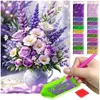 ARTULIO Diamond Painting Set - Lila Blumenstrauß im Produktbild-Vorschau 1