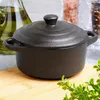 Vilde | Kastról - S vekom - Čierny - 300 ml - Z porcelánu - Náhľad obrázku produktu 3