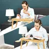 SONGMICS Laptoptisch Bambus mit Schublade höhenverstellbar Produktbild-Vorschau 4