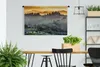 MuchoWow® Wandteppich Wandbehang Nebel über dem ummauerten Produktbild-Vorschau 2