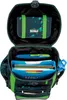 An open backpack with school supplies inside. Anteprima dell’immagine prodotto
