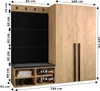 Garderobe MIRO Set 5 mit gepolsterten Paneelen Industrial Produktbild-Vorschau 4