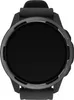 A close-up, front-facing studio shot of a black smartwatch with a black screen and a gray bezel. Náhľad obrázku produktu