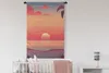 MuchoWow® Wandteppich Wandbehang Strand - Retro - Meer Produktbild-Vorschau 2