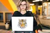 MuchoWow® Laptop Aufkleber Sticker Cover Tiger - Kopf - Produktbild-Vorschau 5