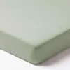 Spannbettlaken für Babybett 120x60cm, Olive, aus 100% Produktbild-Vorschau 1