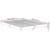 The Living Store Bettgestell Weiß 135x190 cm Holzwerkstoff Produktbild-Vorschau 10