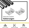 A19 LED Aluprofil Schwarz Eckprofil 90° 2m milky Produktbild-Vorschau 4