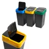 Cestino per rifiuti con coperchio basculante - set di 3 - Anteprima dell’immagine prodotto 4