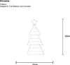 A line drawing of a Christmas tree decoration with dimensions indicated. Podgląd zdjęcia produktu