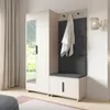 Garderoben-Set Napoli Version 3: Kleiderschrank mit Produktbild-Vorschau 1