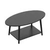 Couchtisch Wohnzimmertisch 100x53x45cm Schwarz Produktbild-Vorschau 6