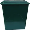 A dark green, rectangular rain barrel with a lid is shown against a white background. Produktbild-Vorschau