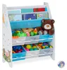 Relaxdays Kinderregal, Motiv, 6 Boxen, 2 Fächer, Spielzeug Produktbild-Vorschau 4
