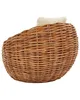 BELIANI Gartenstuhl Natur Rattangeflecht mit Polyester Produktbild-Vorschau 5