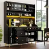 Flieks Küche Hochschrank mit Weinregal und Glashalter, Produktbild-Vorschau 2