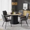 Esstisch Vicco Tavero Eiche rustikal/Schwarz 160 x 120 cm Produktbild-Vorschau 7