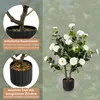 COSTWAY Arbre artificiel 2 avec 24 fleurs, camélia Voir les images du produit 5