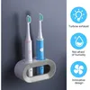 Držáky na elektrické zubní kartáčky, nástěnné, šedé, 2 kusy Náhled obrázku produktu 3