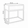 AX LIVING Nachttisch Kommode Aleio 45 cm Eiche Wotan, Produktbild-Vorschau 4