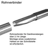 Gardinenstange mit Wandhalterung I Metall Edelstahl Look Produktbild-Vorschau 4