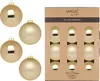 Weihnachtskugeln Glas 8cm 12 Stück - Brokatgold Produktbild-Vorschau 2