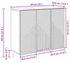Credenza vidaXL nera 89 x 34,5 x 80 cm in materiale Anteprima dell’immagine prodotto 6