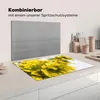 KitchenYeah© Herdabdeckplatte Eine gelbe Mimosenblüte , Produktbild-Vorschau 3