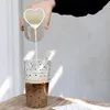 Kaffee Latte Macchiato Löffel HEART titane beige Herz Produktbild-Vorschau 2