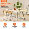 VEVOR Rattan-Stühle, 4er Set, Weiß, Samt gepolstert, Modern Produktbild-Vorschau 1