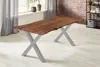 Esstisch Akazie nussbaumfarben 240 x 100 cm X-Gestell Produktbild-Vorschau 3