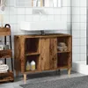 vidaXL Koupelnová skříňka vzhled starého dřeva 80x33x60 cm Náhled obrázku produktu 3