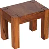 A wooden stool on a white background. Produktbild-Vorschau