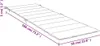 vidaXL Cuscino per sdraio rosso vino 186x58x4 cm Tessuto Anteprima dell’immagine prodotto 11