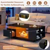 MODFU Couchtisch Schwarz Wohnzimmertisch mit Produktbild-Vorschau 5