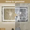 LED Badezimmerspiegel 100x60cm Rechteckig,3 Lichtfarben Produktbild-Vorschau 8