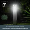 MeLiTec Solar Gartenleuchte SO32 eckig mit Bewegungsmelder, Produktbild-Vorschau 2