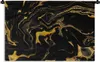 MuchoWow® Wandteppich Wandbehang Muster - Gold - Schwarz Produktbild-Vorschau 1