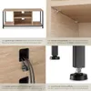 tectake® TV-Regal Austin 110 x 40 x 50,5 cm Produktbild-Vorschau 4