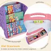 COSTWAY, mesa infantil 4 en 1: caballete para niños con Vista previa de la imagen del producto 8