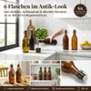gouveo 6er Set Glasflasche 500 ml Antik mit Bügelverschluss Produktbild-Vorschau 2