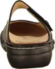 The back view of a black clog shoe. Podgląd zdjęcia produktu