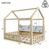 Kinderbed 90x190 cm, in huisstijl met LED-verlichting, een Productafbeelding-voorbeeld 6
