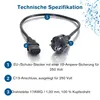 C2G 88543 Standaard netsnoer - 2 meter lang - IEC 60320 C13 Productafbeelding-voorbeeld 4