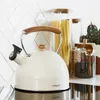 Rýchlovarná kanvica | VIRGEN | krémová s drevenou rukoväťou Náhľad obrázku produktu 3