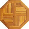 Eleganter Möbel Tischplatte 60x60x2 cm Achteckig Massivholz Produktbild-Vorschau 1