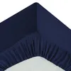 Spannbetttuch "carina" aus tintenblauer baumwolle 160x200cm Produktbild-Vorschau 4