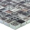 Glasmosaik Holzoptik Fliesen Vision Dunkelbraun Produktbild-Vorschau 1